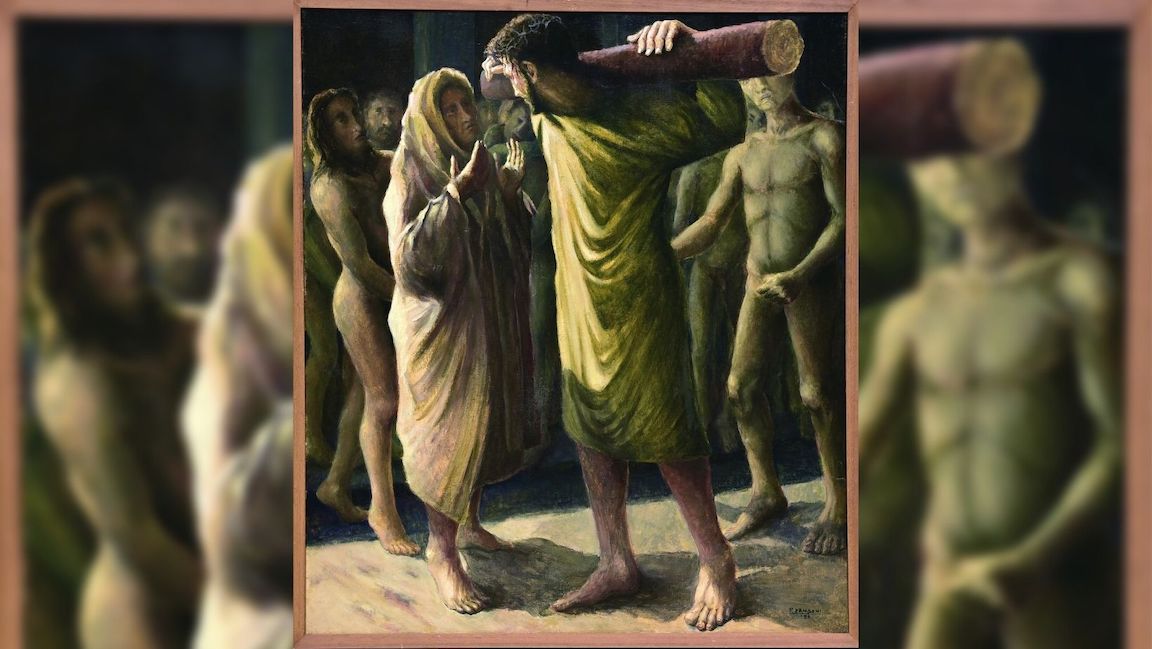 Stazione IV – Il dialogo muto tra la Madonna e Cristo