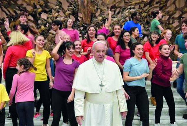 A Pasquetta gli adolescenti da papa Francesco